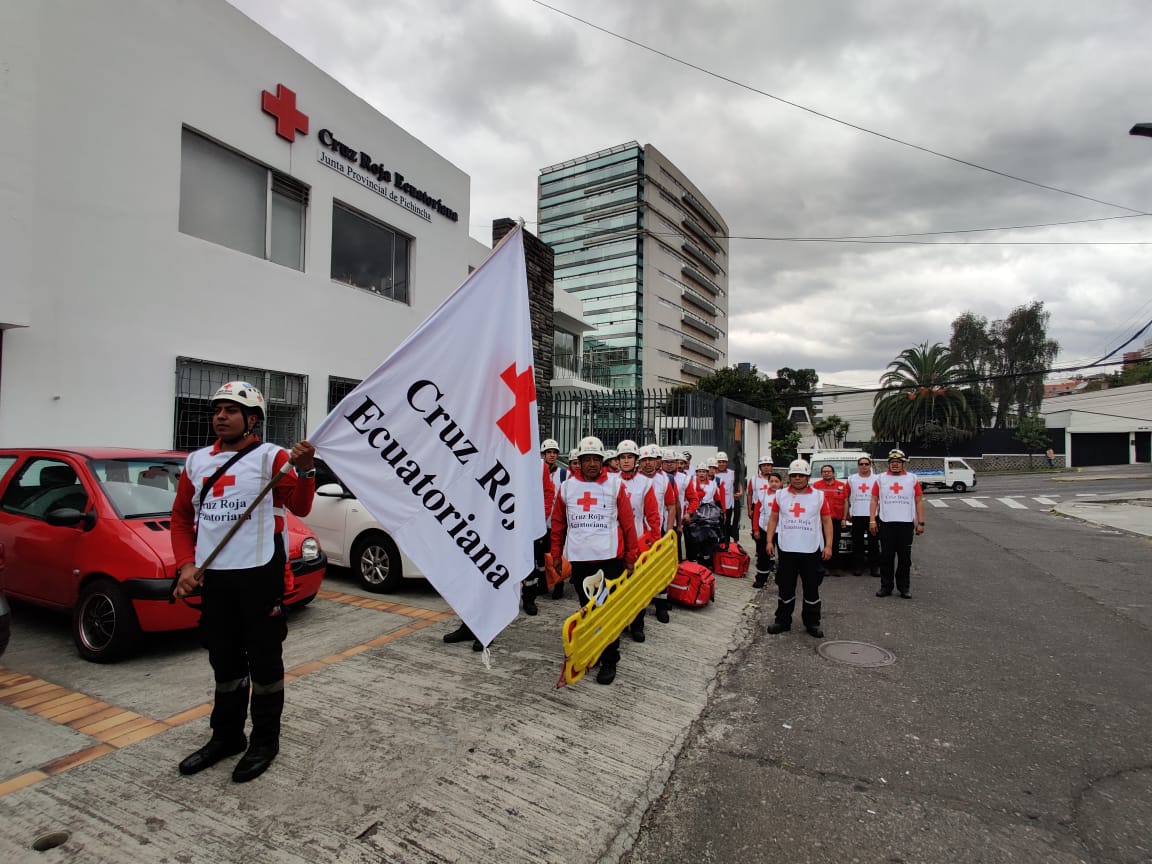 CRUZ ROJA ECUATORIANA DESPLIEGA OPERATIVO A NIVEL NACIONAL ANTE MOVILIZACIONES